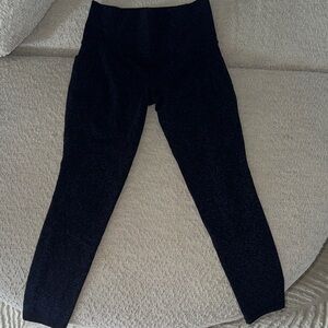 Athleta Navy and Black Patterned Tights